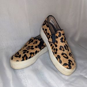 Sketcher Rise It Cheetah Platform Sneakers